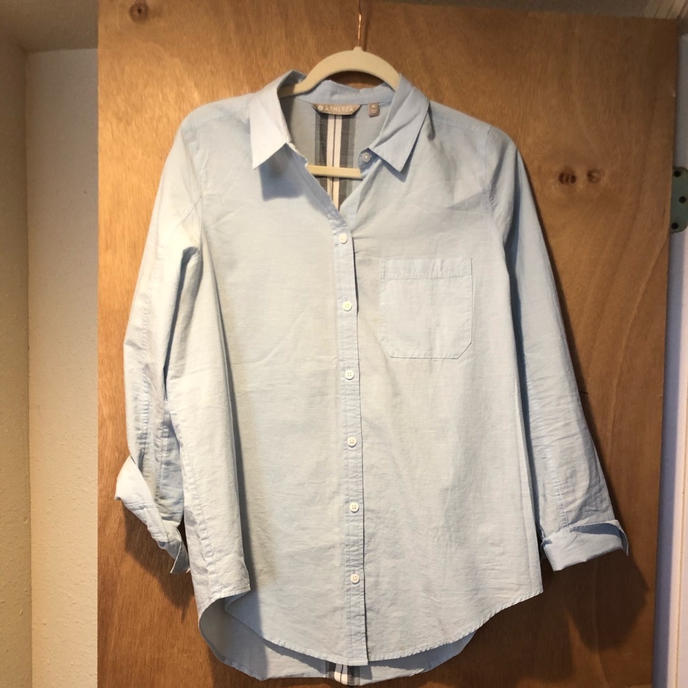 Athleta Single Stripe Button Down - image 1